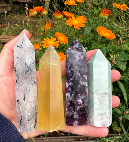 Gemstone tower 5 to 11cm mystery wand surprise crystal point