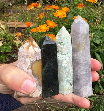 Gemstone tower 5 to 11cm mystery wand surprise crystal point