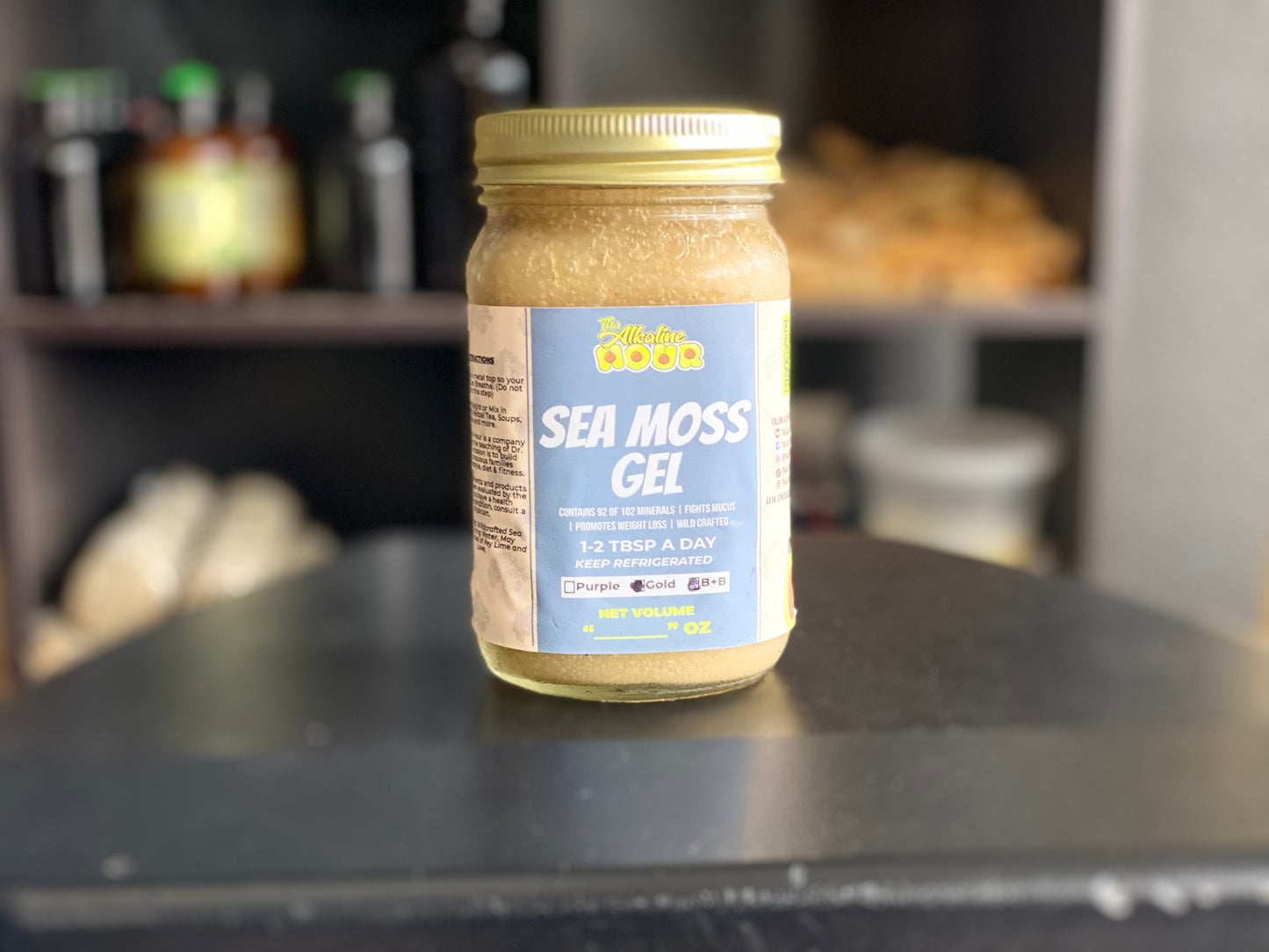 Gold Sea Moss Gel (With Burdock Root & Bladderwrack)